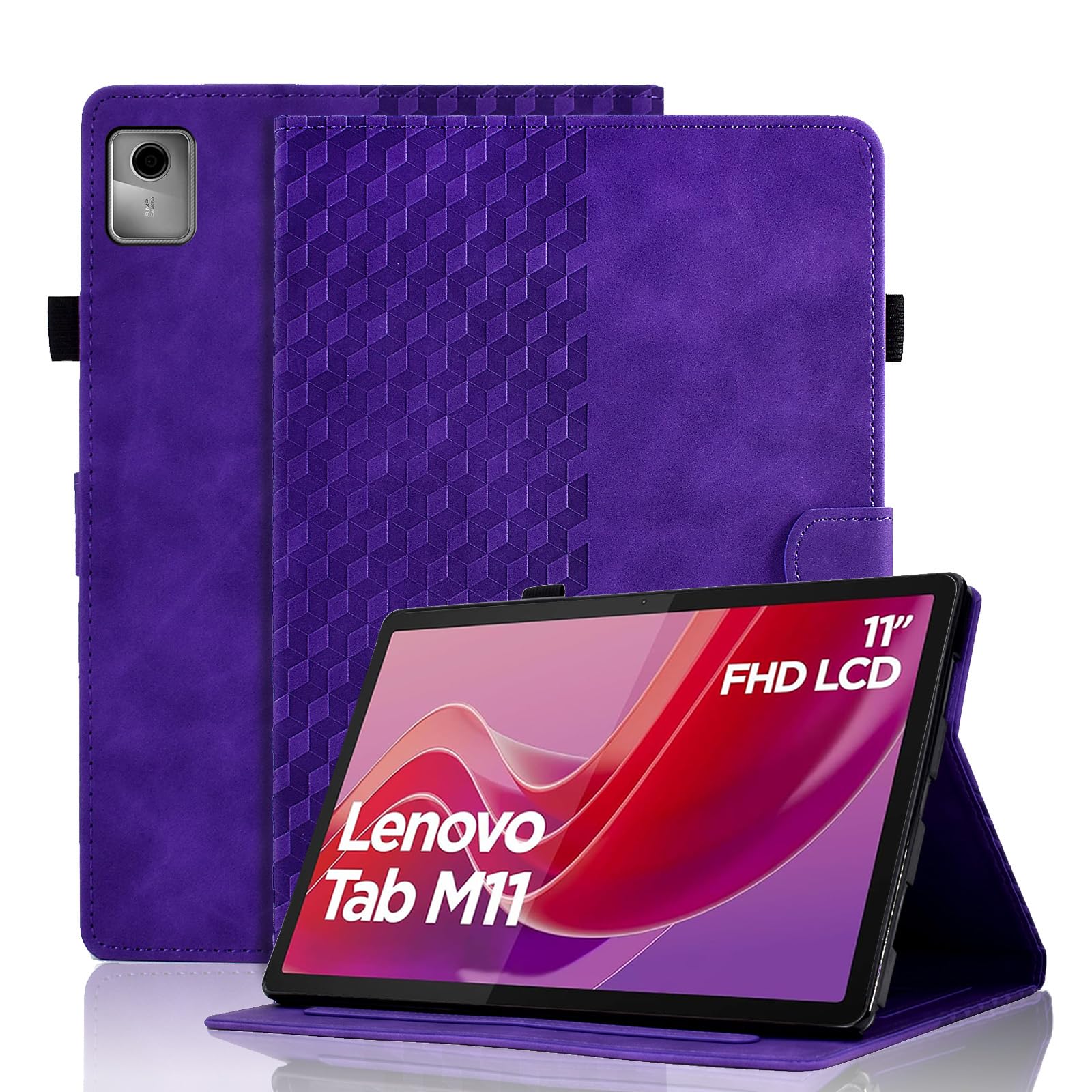Case for Honor Pad X8a 11 Inch Tablet 2024 Protective Case Premium Leather Folio Smart Case with Auto Sleep/Wake Pen Holder Card Slot for Honor Pad X8a- Dark Green — view 104