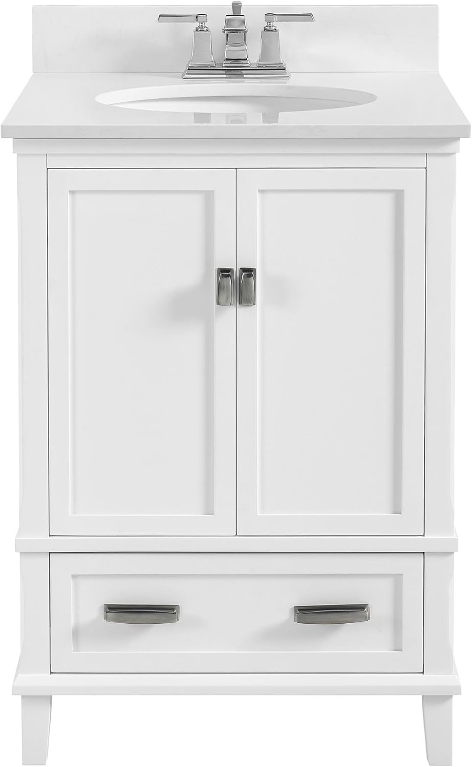 Dorel Living Otum 24” Bathroom Vanity, White : Tools & Home Improvement