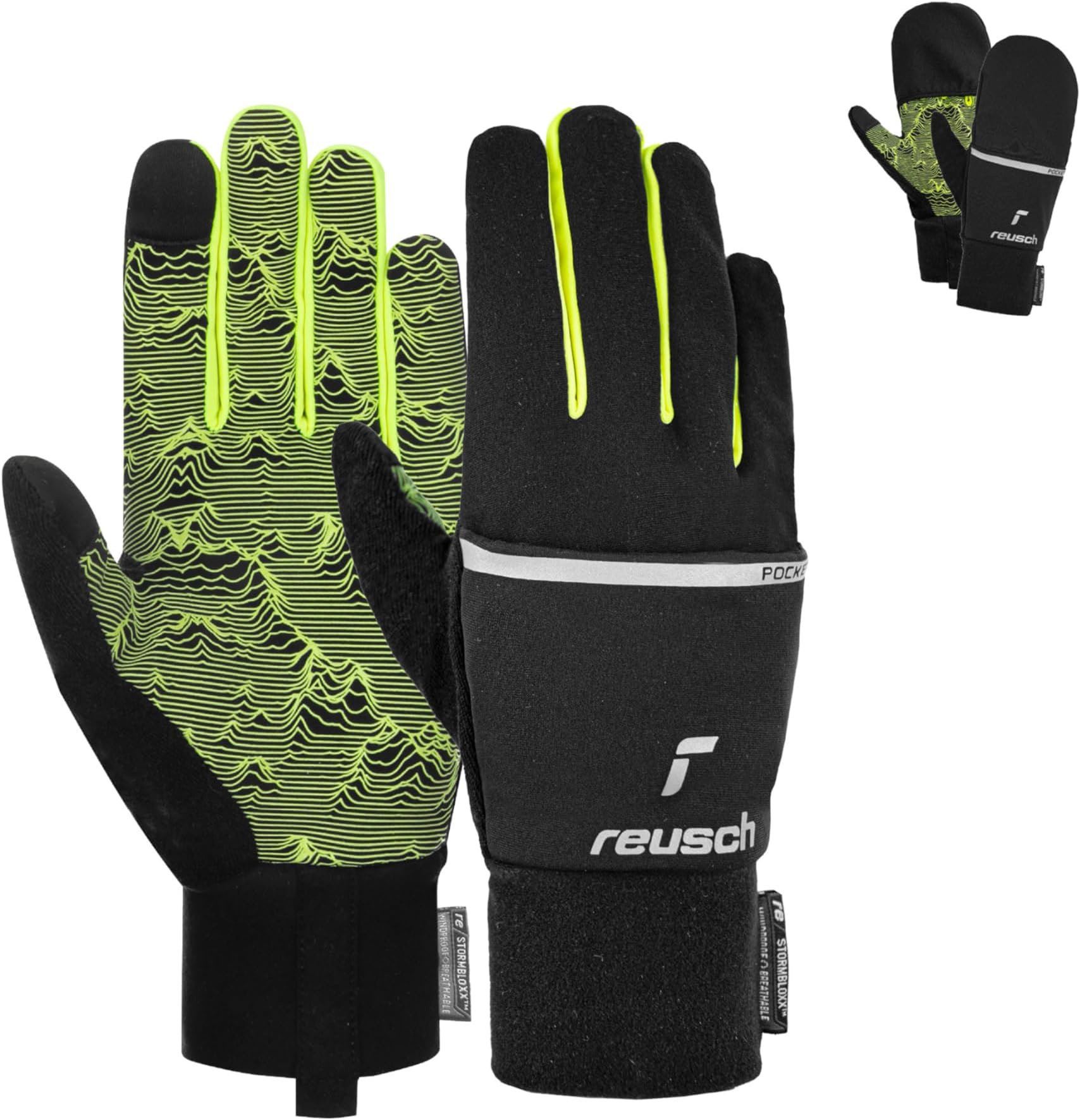 ReuschUnisex - Adult Finger Gloves Terro Stormbloxx Touch-tec Windproof Breathable Men