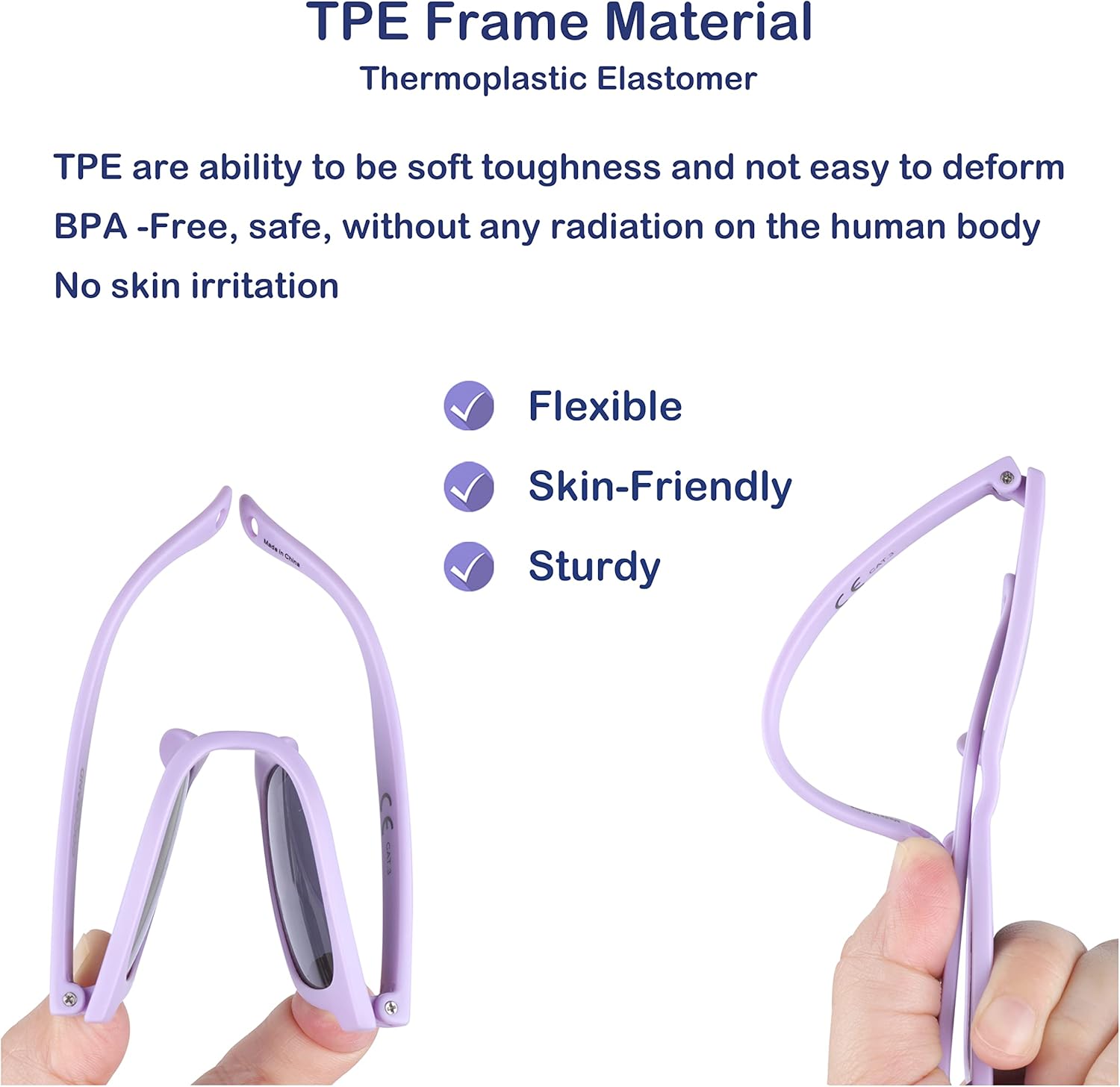 COCOSAND Flexible Baby Sunglasses with Strap Polarized UV Protection for Toddler Infant Newborn Boy Girl Age 0-24 Months - Image 3