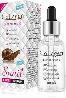Snail Face Serum, Snail Secretion Filtrate Serum, Hydrating Hyaluronic Acid Mucin Essence, Skin Repair Serum, Korean Skincare Moisturiser for Anti Acne & Brightening & Anti Wrinkle