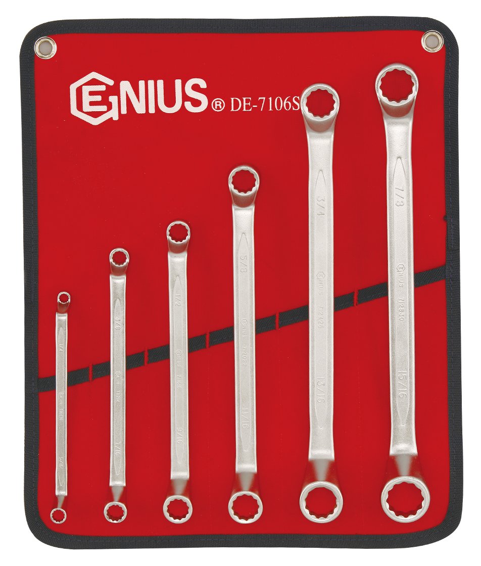 6-teiliges SAE Schraubenschlüssel-Set – Flexibler Kopf, Offenes Ende, Größen 3/8" Bis 3/4"