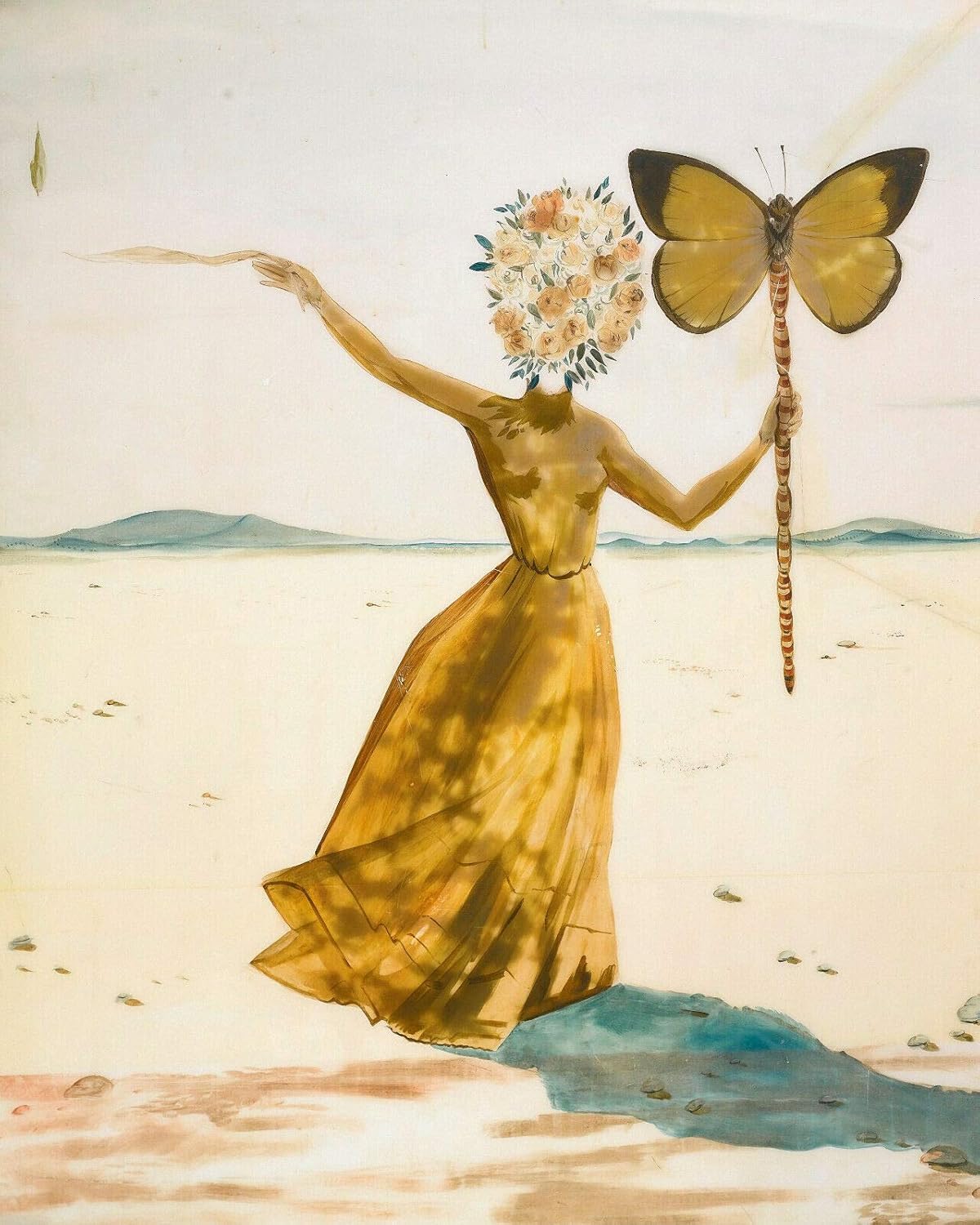 Amazon Com Dali Butterfly Woman Canvas Or Print Wall Art Posters Prints