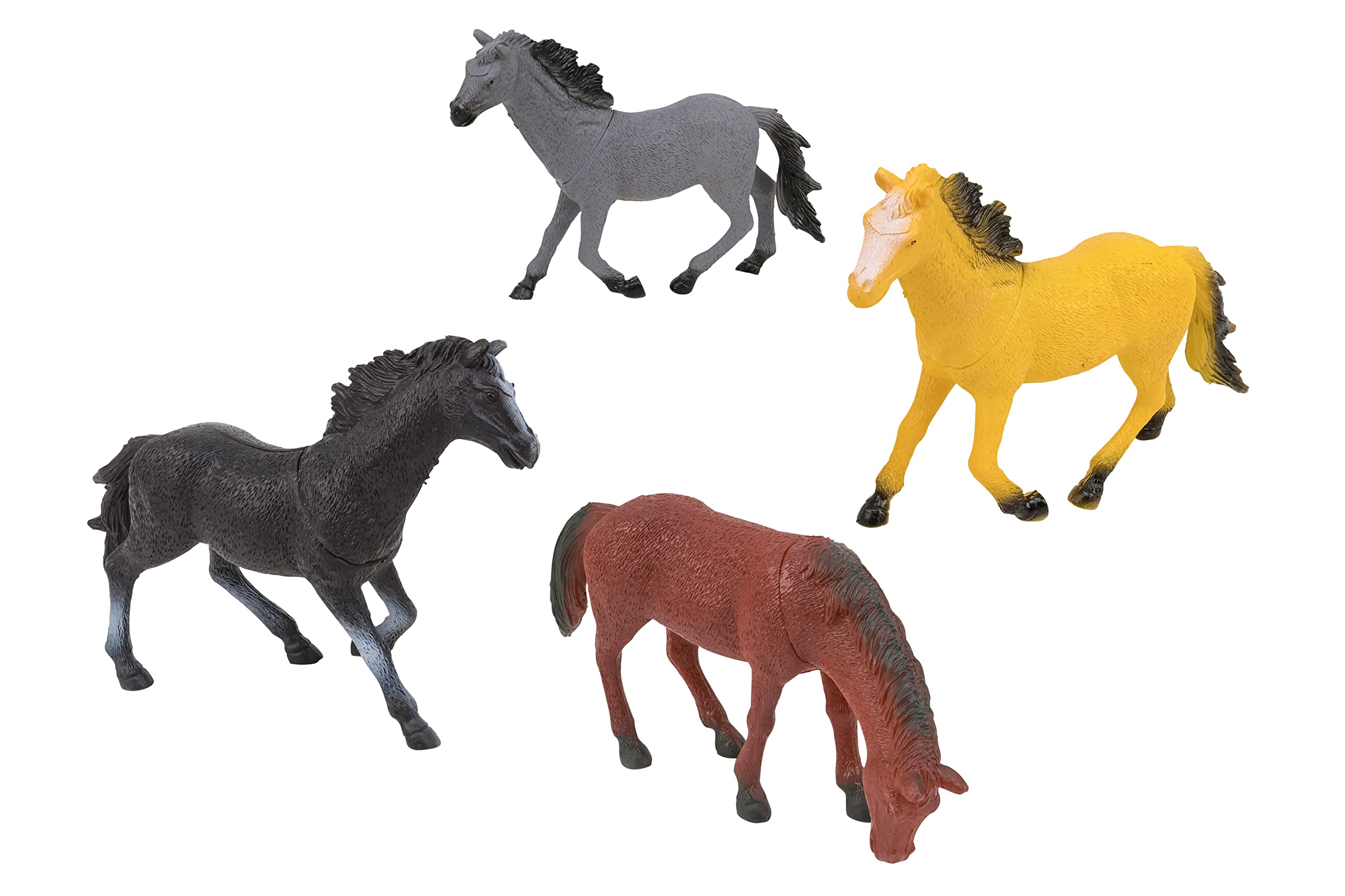 Cavalli Assortiti Realistici 4 Pezzi in Busta – W’Toy – Globo Giocattoli – 41641