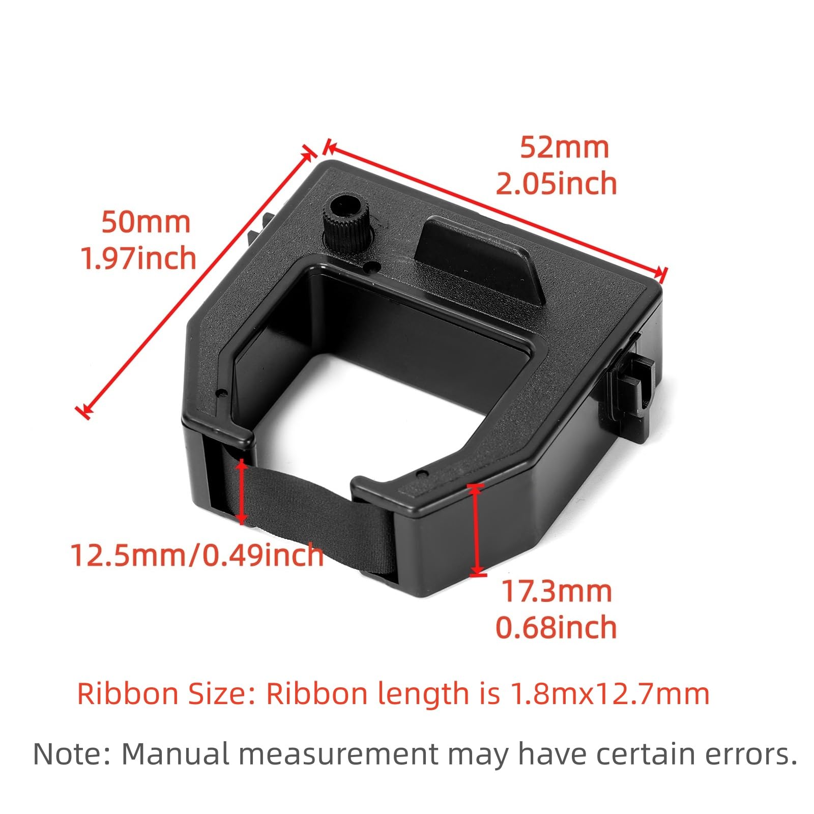 2Pcs Nero Cartucce Nastro OE CE-319252 (52x50mm) Compatibile Con Amano MRX-35/ BX-1500/ BX-1600 Compatibile Con Deli 3941/3942/ AS1000
