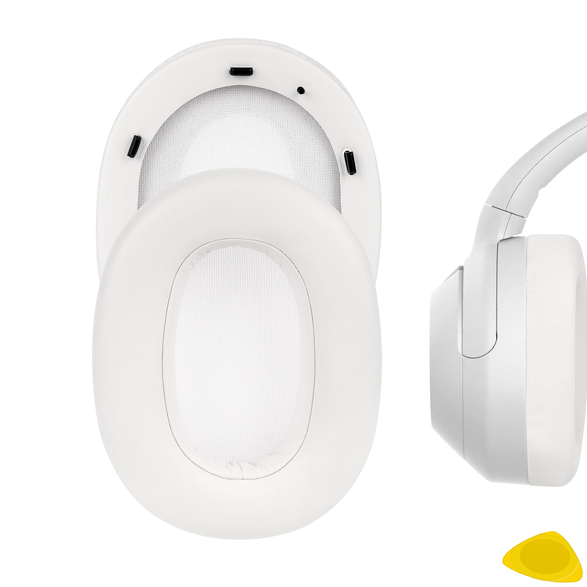 Geekria イヤーパッド 互換性 パッド ソニー Sony ULT WEAR, WH-ULT900N ヘッドホンに対応 パッド イヤー/イヤーカップ プロテインレザー (白)
