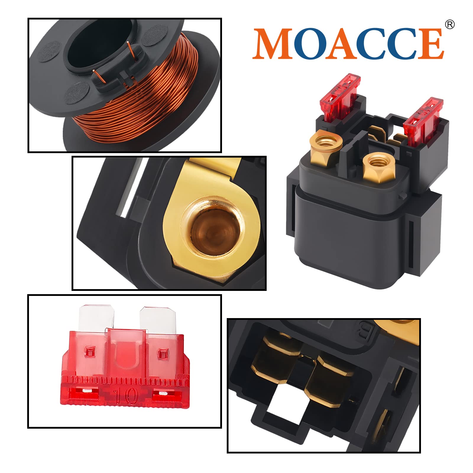 Amazon | バイク オートバイ用 スターター リレー ソレノイド セル