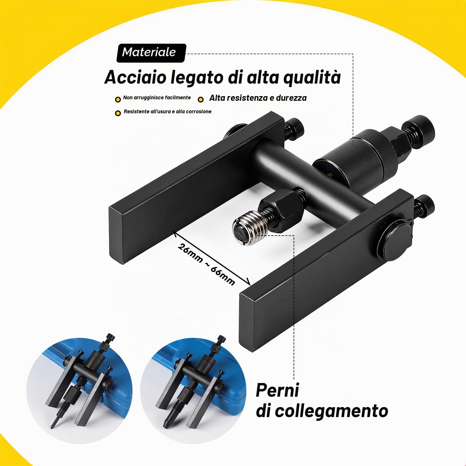 Set di 12 Estrattore Cuscinetti Interno, Utensile Estrazione Cuscinetti con 8 Ganasce espandibili (8–32 mm), Estrattore a Due Griffe e Martello Scorrevole, Levacuscinetti per Bici, Moto, Auto