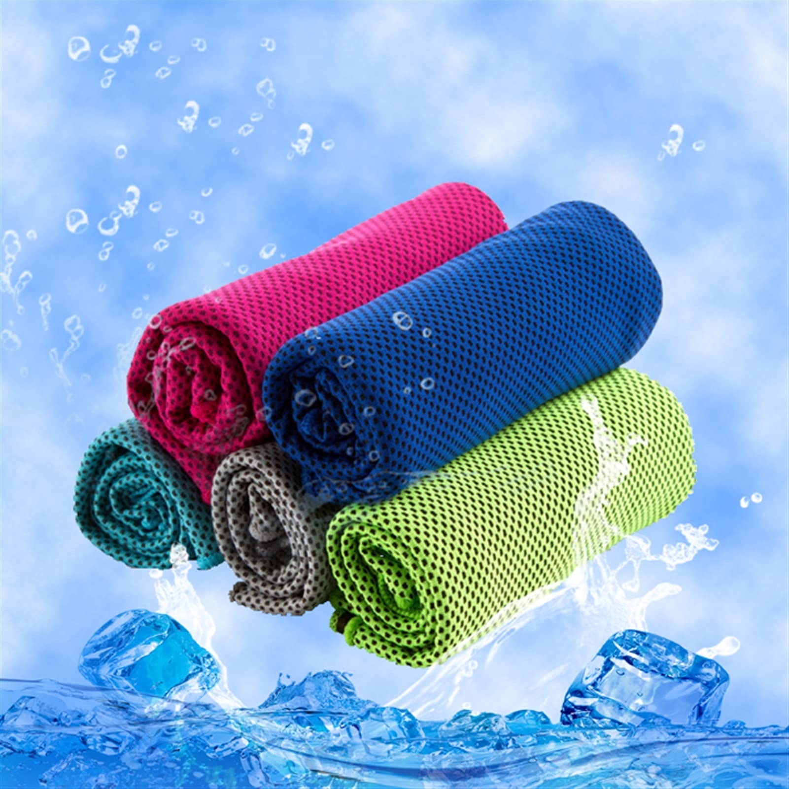 Serviette Rafraîchissante Sport & Loisirs - Serviette Cool Cooling Qui Refroidit Instantanément - Idéal Été Chaleur Sport Fitness