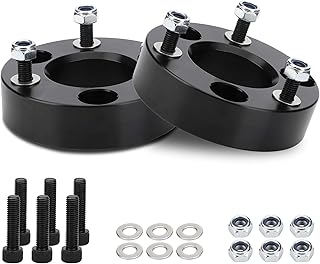 Richeer 2 inch Leveling Lift Kit Compatible with Ram 1500, Leveling Lift Kit Fit for 2006-2020 Ram 1500 4WD 2005-2011 Dakota 2WD Forged Front Strut Spacers Raise the Front of your Pickup by 2"