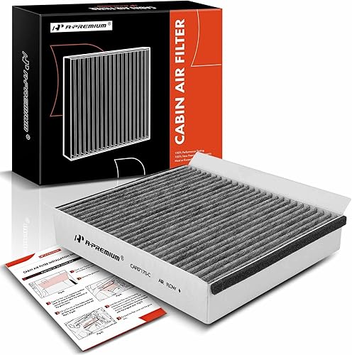 A-Premium Filtro de aire de cabina con carbón activado compatible con Mercedes-Benz W163 Series ML320 1998-2003, ML350 2003-2005, ML430 1999-2001,