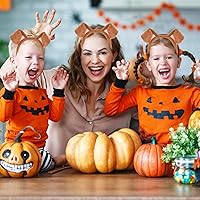 Vista 66 de HODRME - Diadema de orejas y cuernos de animales de felpa, para Halloween, Navidad, festival, fiesta temática de animales, cosplay, o disfraz