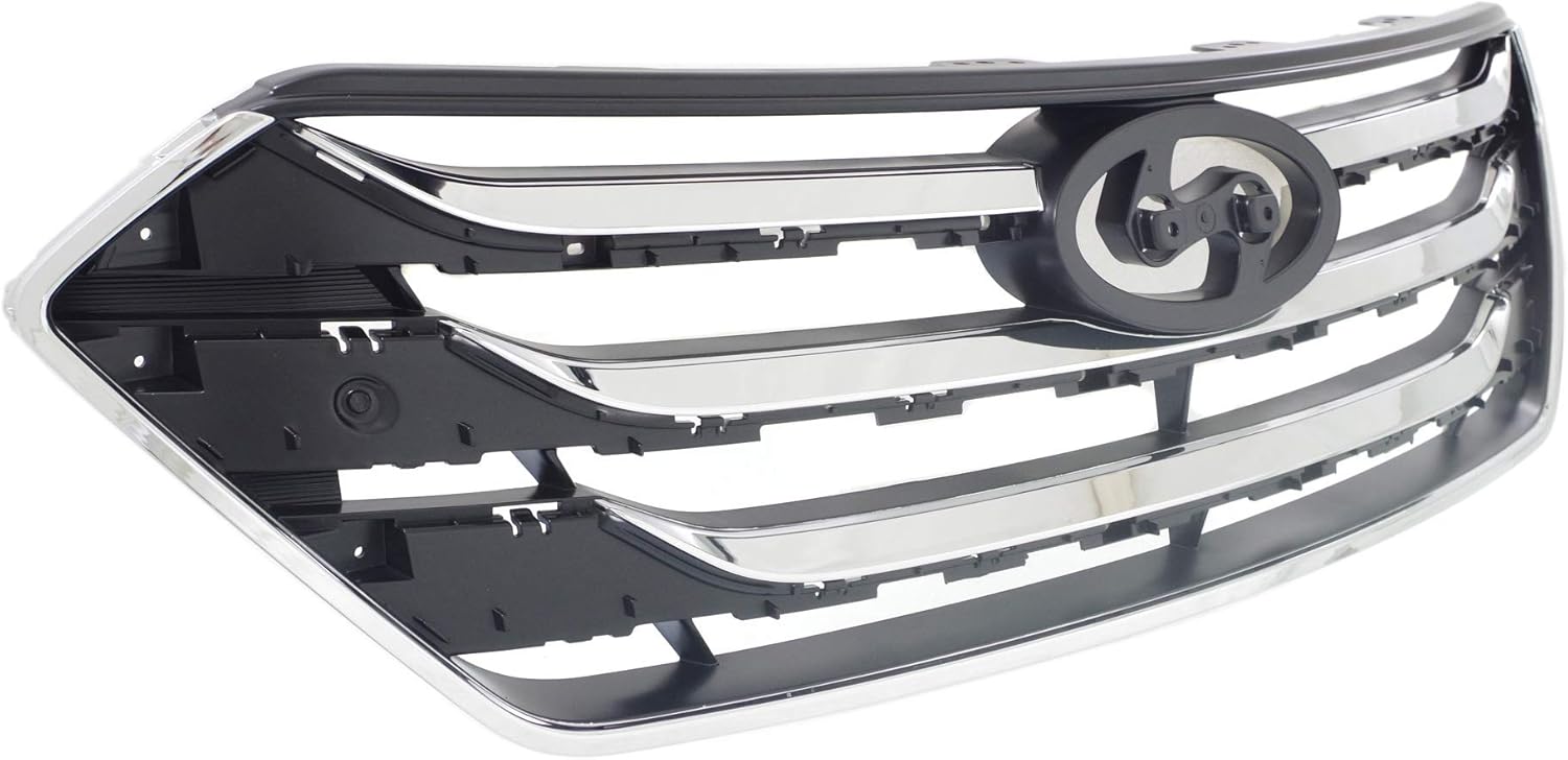 Garage-Pro Grille Assembly for HYUNDAI SANTA FE 2013-2016 Black Sport Model