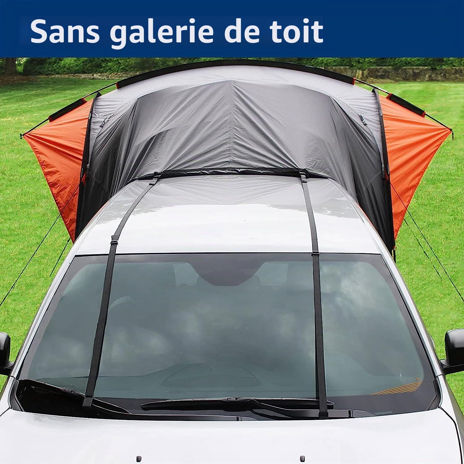 Tente de hayon de voiture, grand espace pour 4 à 6 personnes, tente arrière de camping en plein air avec écran, protection solaire étanche, auvent pour voiture, camping, road trip Essentials Small