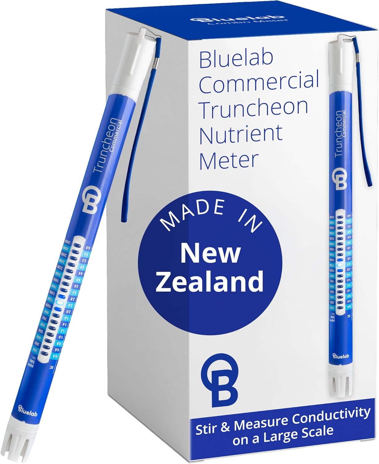 Bluelab TRUNCOMV2 Medidor de nutrientes comercial con mayor rango de medición conductividad digital TDS EC ppm 500 ppm 700 CF probador en agua