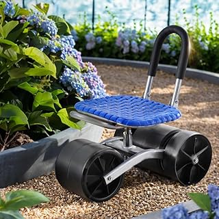Gardeon Garden Stool Seat Gardening Kneeler Cart Helper Foldable Chair Wheels