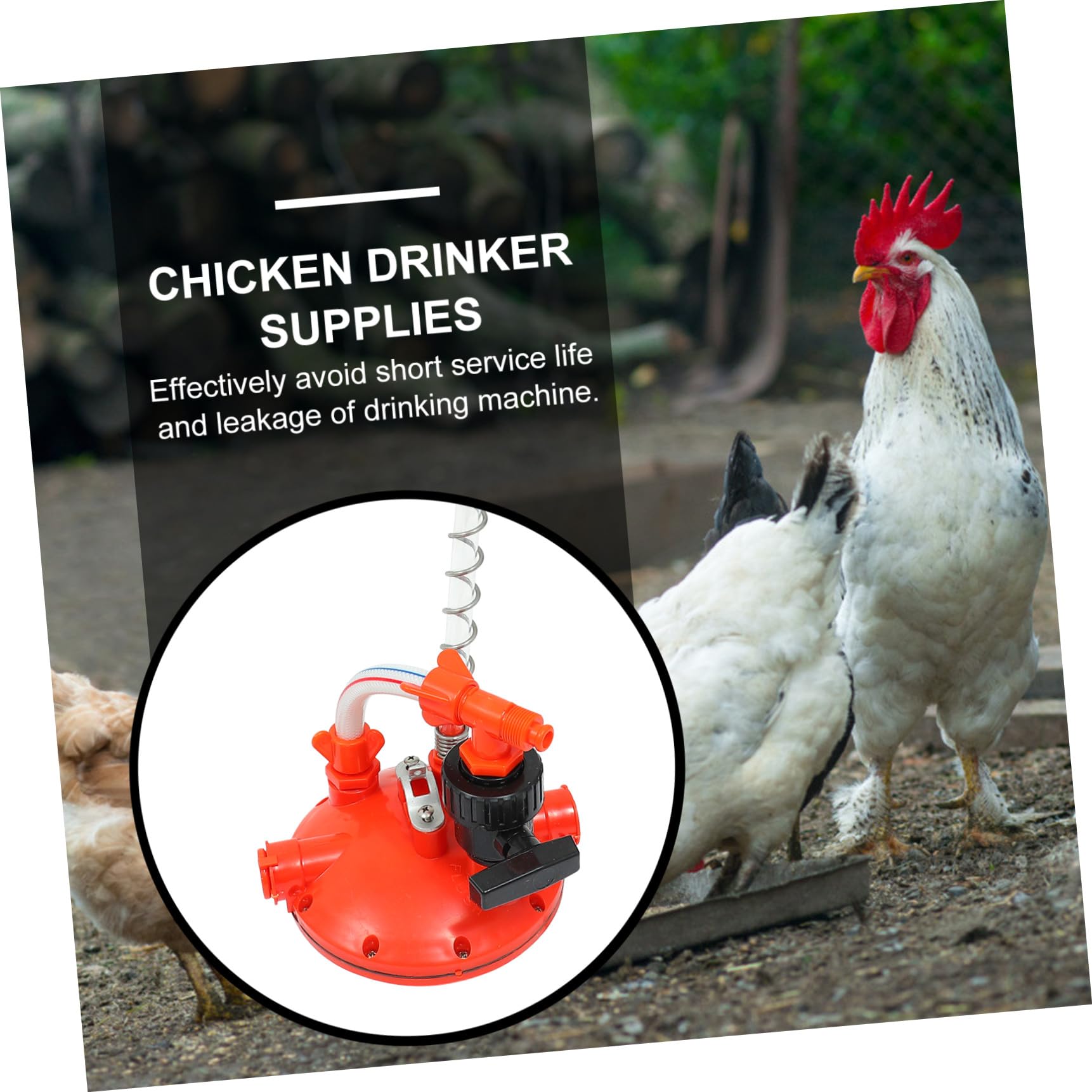 1 Pc Regulador Suministros para Pollitos Fuente para Beber Almacenamiento De Ropa Fuente De Agua para Pollos Decoración del Hogar De Halloween El Plastico Rojo Parrilla Codorniz