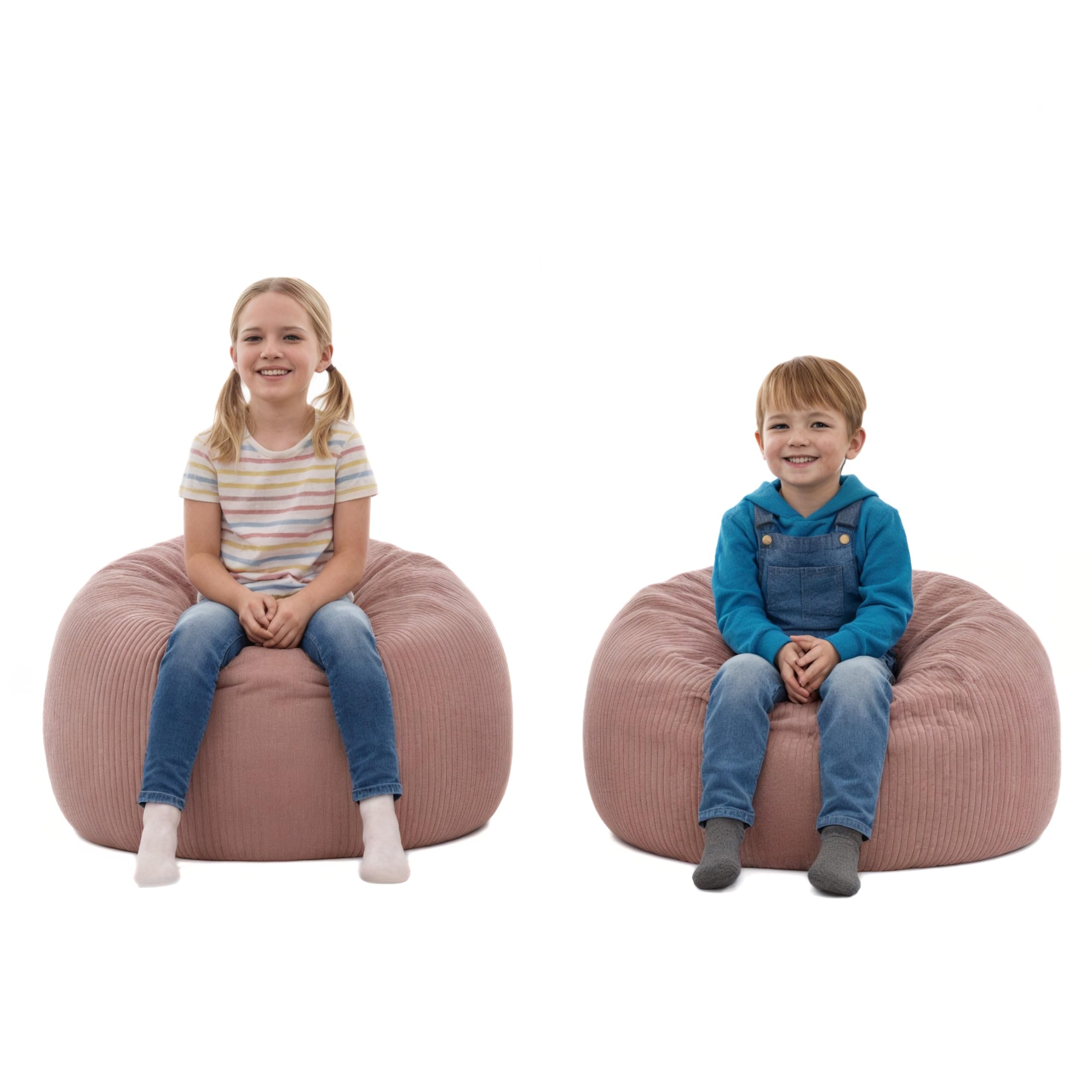 Gutekissen Fodera per sacco di peluche per bambini, 85 x 85 x 50 cm, per la cameretta dei bambini, organizer per animali di peluche e coperte, tessuto Oeko-Tex, chiusura lampo (rosa)