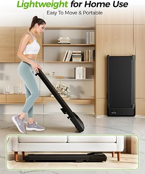 Superun Walking Pad with Incline, Under Desk Treadmill, 3 in 1 Portable Treadmills for Home with Remote Control LED Display, 2.5 HP Quiet Mini Treadmill for Office Home Use, 300 Lbs Capacity