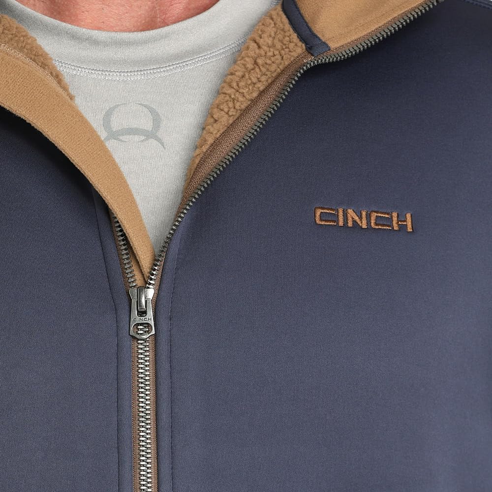 Cinch Men's Navy Sherpa Hoodie - Image 4