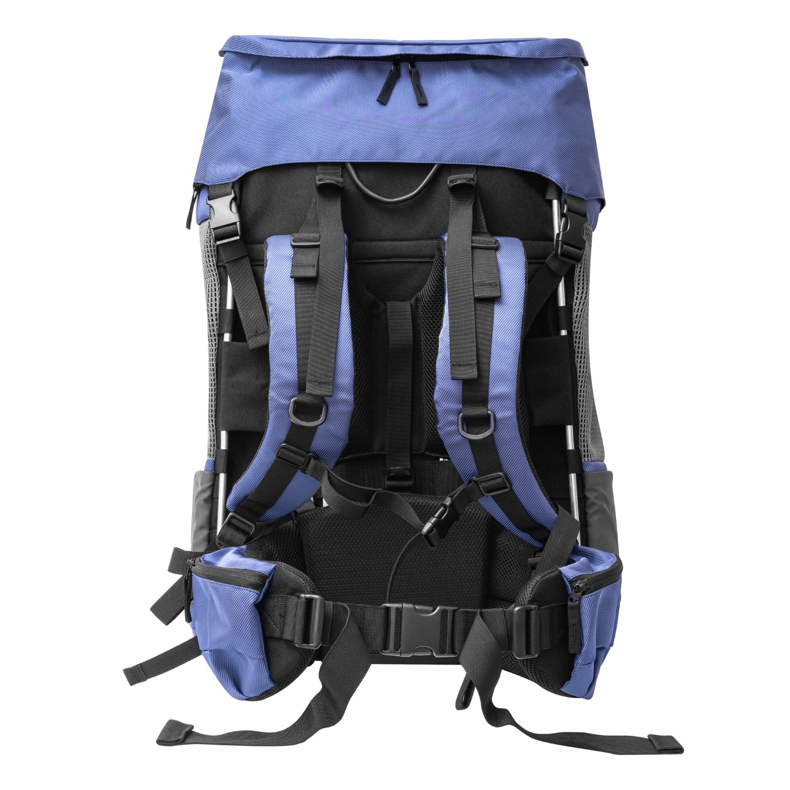 Hunderucksack bis 12kg - Modell Daypack, Größe M, Blau - Premium Rucksack für kleine bis mittelgroße Hunde mit Höhenverstellbarem Tragesystem und viel Raum für den Hund