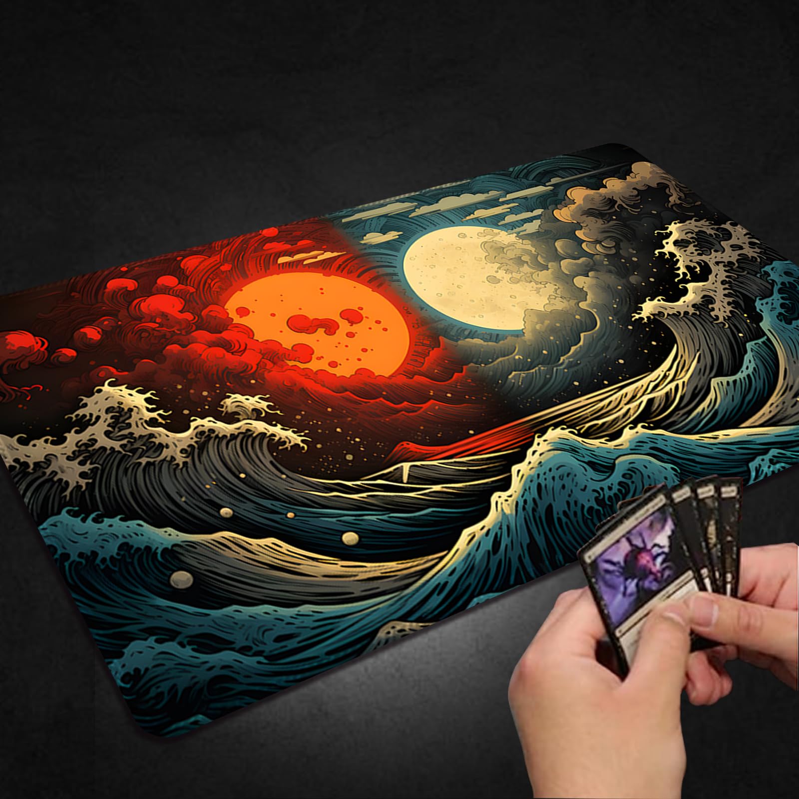 Amazon.co.jp: Malqiqi Magic Mat 63 - 24 x 14インチ プレイマット