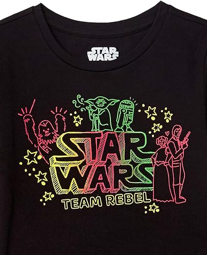 Miniatura 2 de Tienda Essentials Disney Marvel Star Wars Frozen Princess Camisetas de manga corta para niñas y niños pequeños, multipaquetes