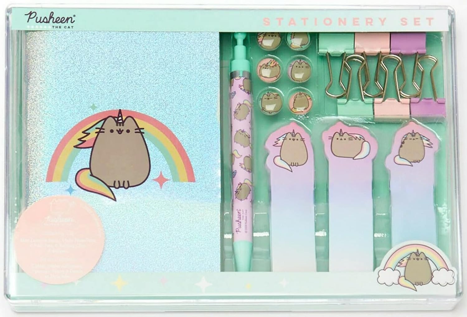 Cat Stationery Set for Girls Back to School Stationery Set Pastel