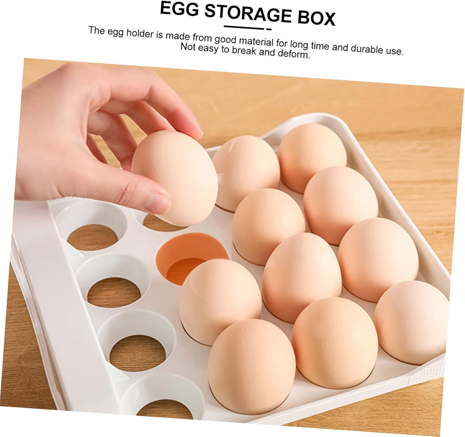 Multi-function Organizer Convenient Drawer Storage Box for Refrigerator Kitchen Storage Container Slots Grey Color for Fresh Preservation