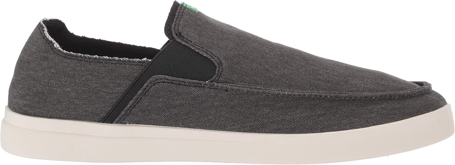 Sanuk Pick Pocket Slip-On Sneaker 07 M US Black/Natural