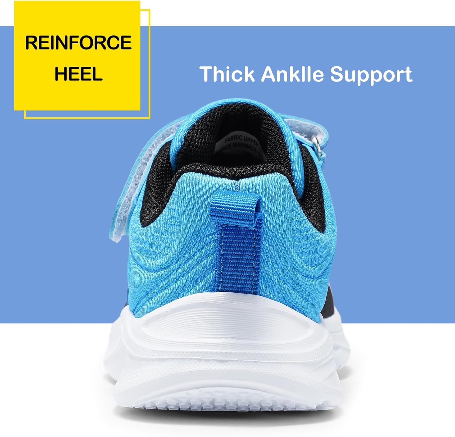 Harvest Land Toddler Glitter Tennis Shoes Slip On Boys Girls Sneakers Casual Running Shoes Woven Breathable with Soft Soled Sports Hook-Loop Outdoor Shoes - Image 6