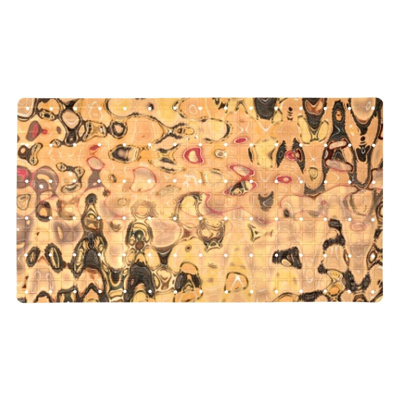Tapis antidérapant pour baignoire style moucheté pour une salle de bain zen