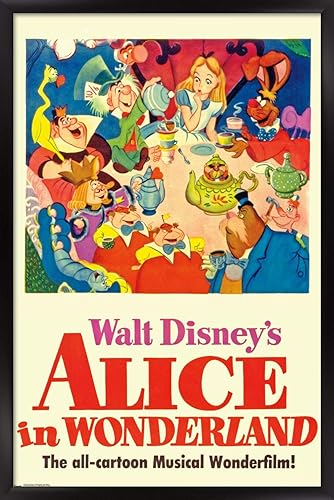 Trends International Disney Alicia en el país de las maravillas de 24 x 36 pulgadas, póster de pared de una hoja, 24 x 36 pulgadas, versión