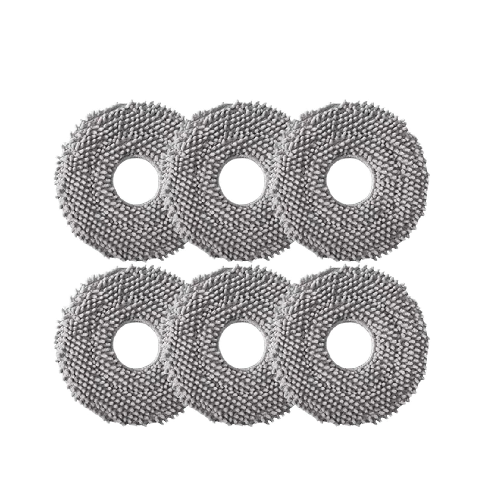 SLAQEYDJS Generic Robot Vacuum Mop Cloth Replacement Parts, Compatible For Roborock Saros 10R S9 MaxV Slim G20S Ultra(6pcs)