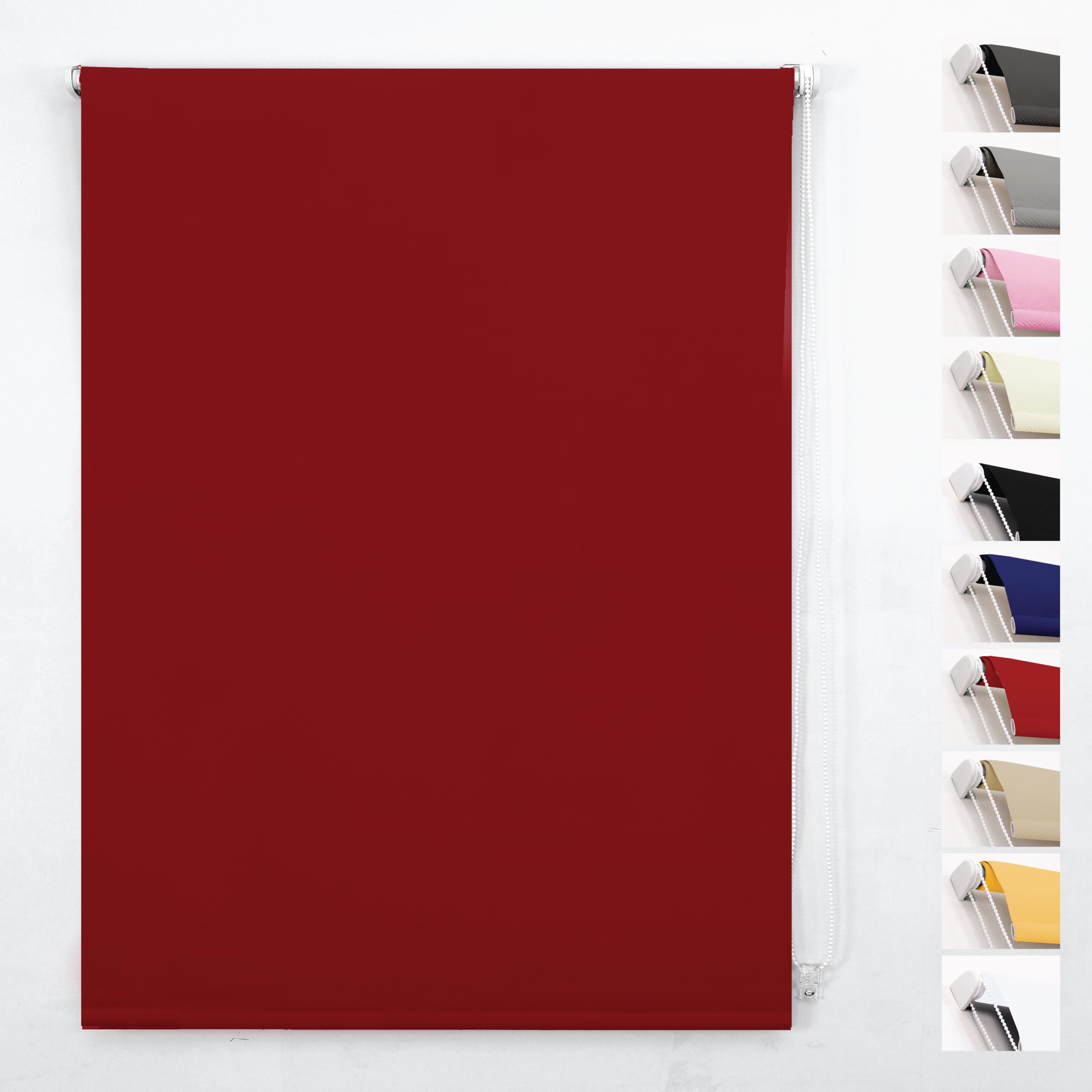 Funky Gadgets Roller Blinds Thermal Blackout Roller Blind, Easy Fit Child Safe Trimmable UV Protection Home Office Window Blinds, Cappuccino Blind (114cm Wide X 210cm Drop)