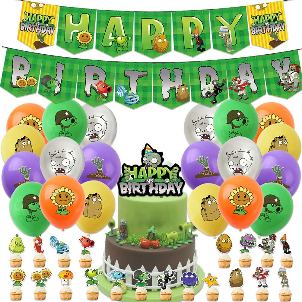 Plants Vs Zombie Birthday Party Supplies Bestzy Zombies Theme Party ...