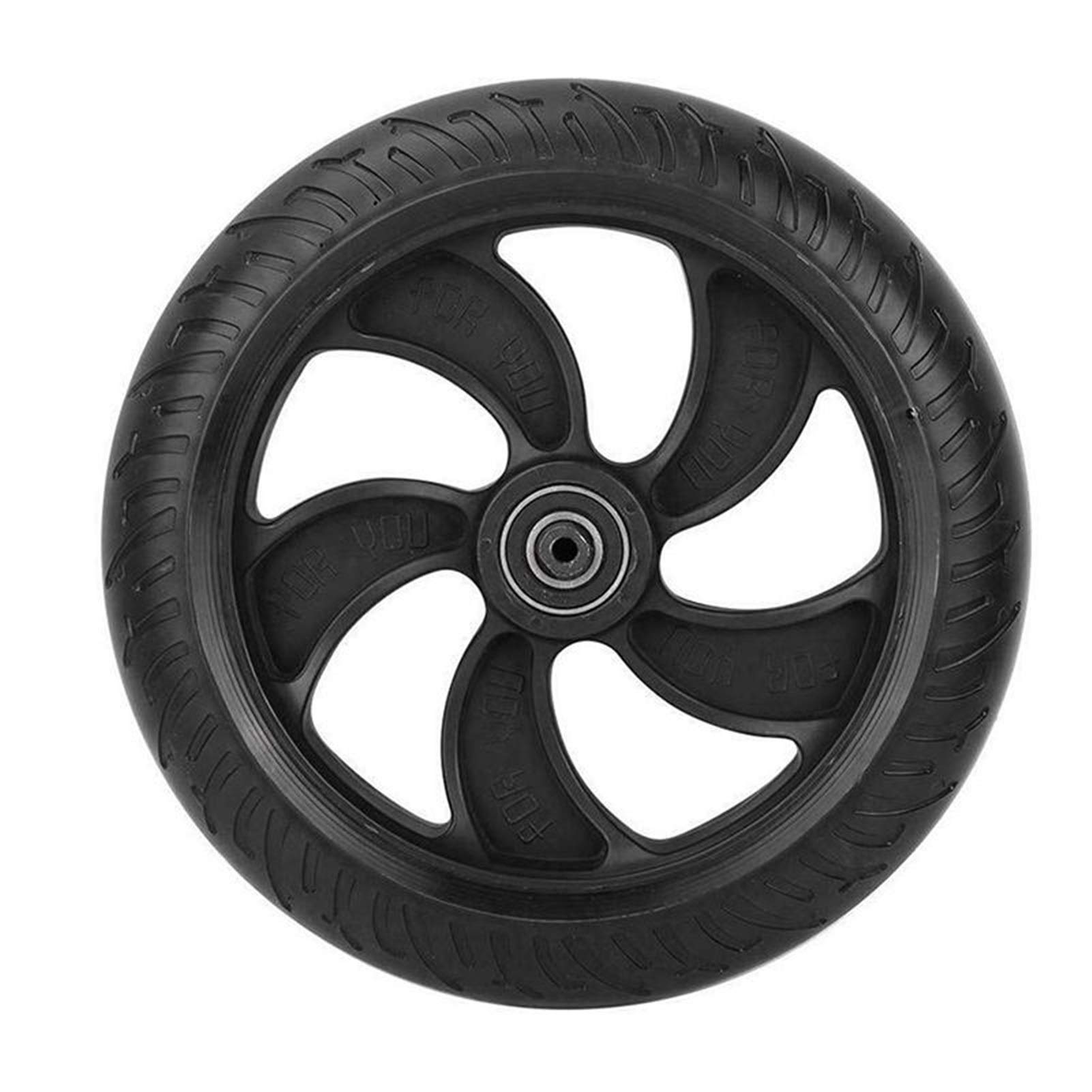 Ruedas De Scooter Freestyle,Ruedas Patinete Scooter de truco profesional con cojinete y buje reemplaza las ruedas pedal neumáticos sólidos 8 pulgadas