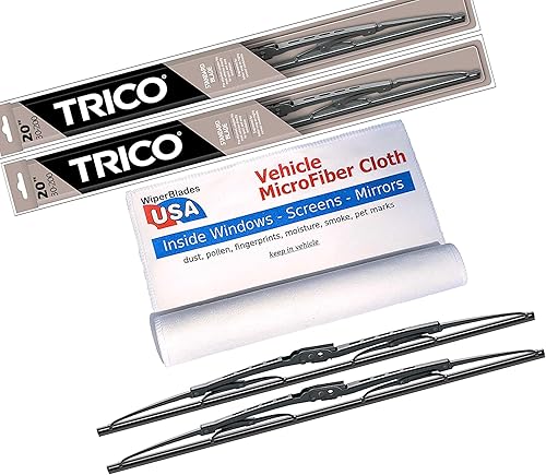 Miniatura 8 de Juego de 2 limpiaparabrisas para Daewoo Leganza Driver/Pass Trico 2002 con microfibra interior de coche