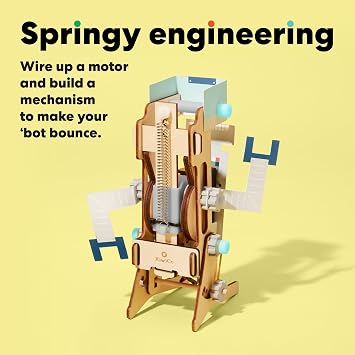 KiwiCo STEM Robotics Bundle Domino Machine + Jumping Robot Kits, Engineering Building Set, Hands-On Robotics Projects, DIY Mechanical Engineering Kit, STEM Gift for Kids Ages 9+