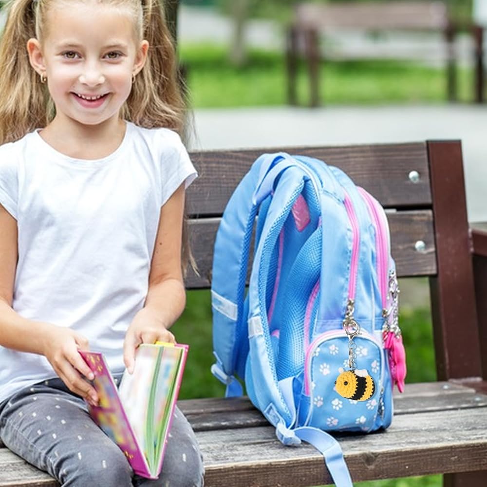 Buzzy Biene Schlüsselanhänger - Niedliches PVC-Tier Für Schlüssel & Rucksack