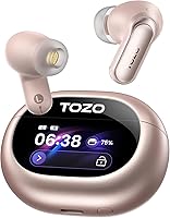 Vista 13 de TOZO NC20 Auriculares inalámbricos con cancelación activa de ruido, auriculares Bluetooth de sonido Hi-Res LDAC, auriculares con 6 micrófonos AI