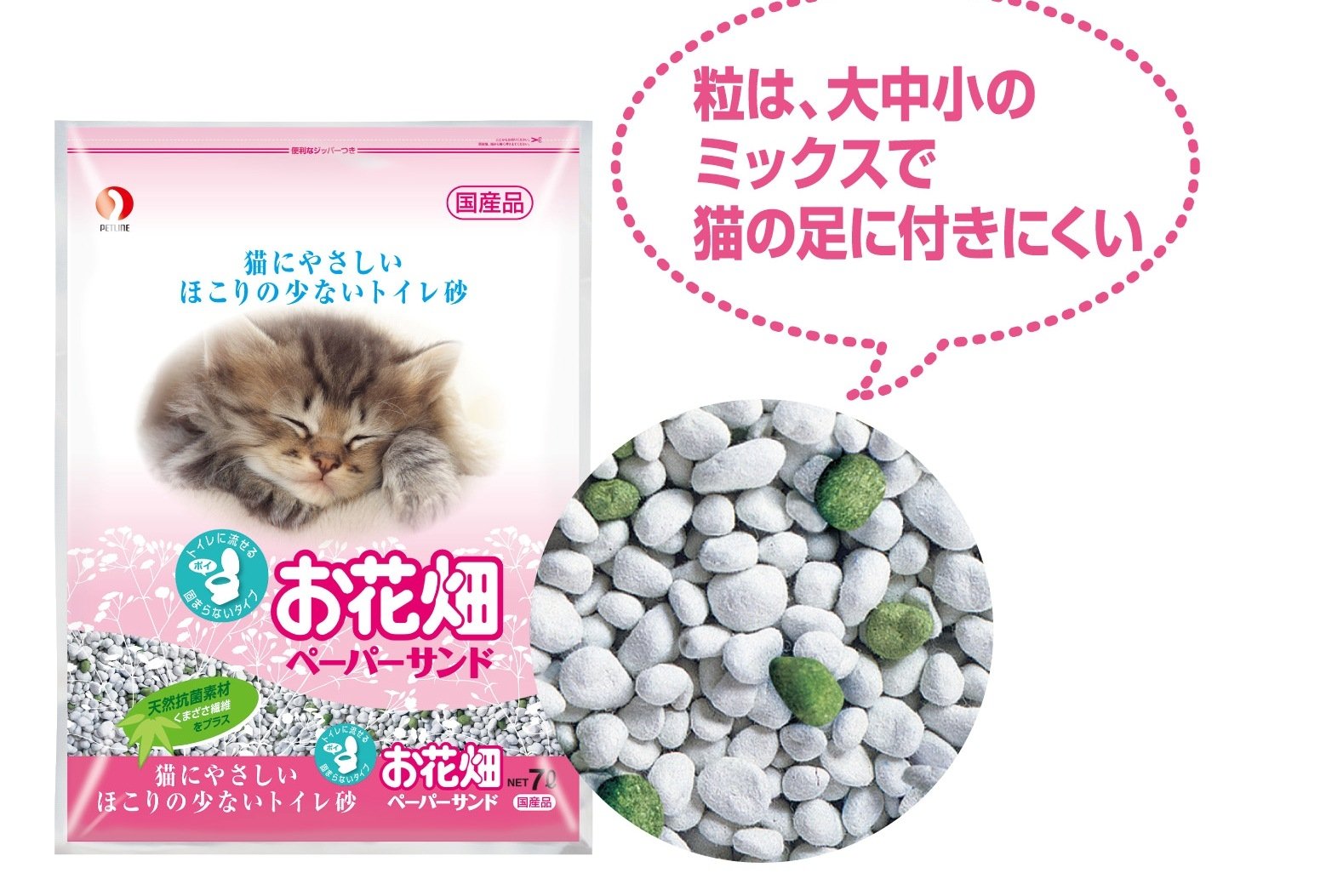 Amazon | お花畑 猫砂 ペーパーサンド 7L | お花畑 | 猫砂 通販