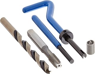 E-Z Lok SK20820 Helical Threaded Insert Kit, 304 Stainless Steel, 1/4"-20 Thread Size, 0.500" Installed Length (Pack of 10)