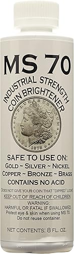 Limpiador de monedas de 8 onzas (cantidad = 1 botella)