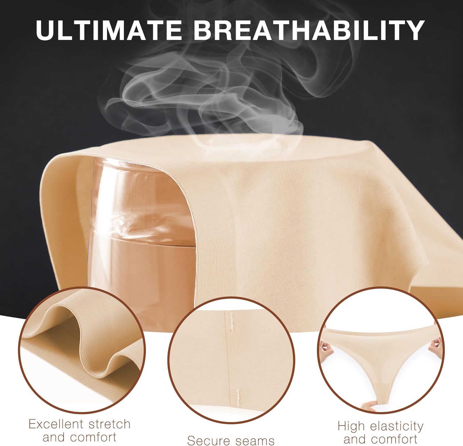 Camel Concealer Underwear Camel Cover Thong Seamless G-String Thongs Workout Underwear Anti Camels Cover Thongs - Image 5