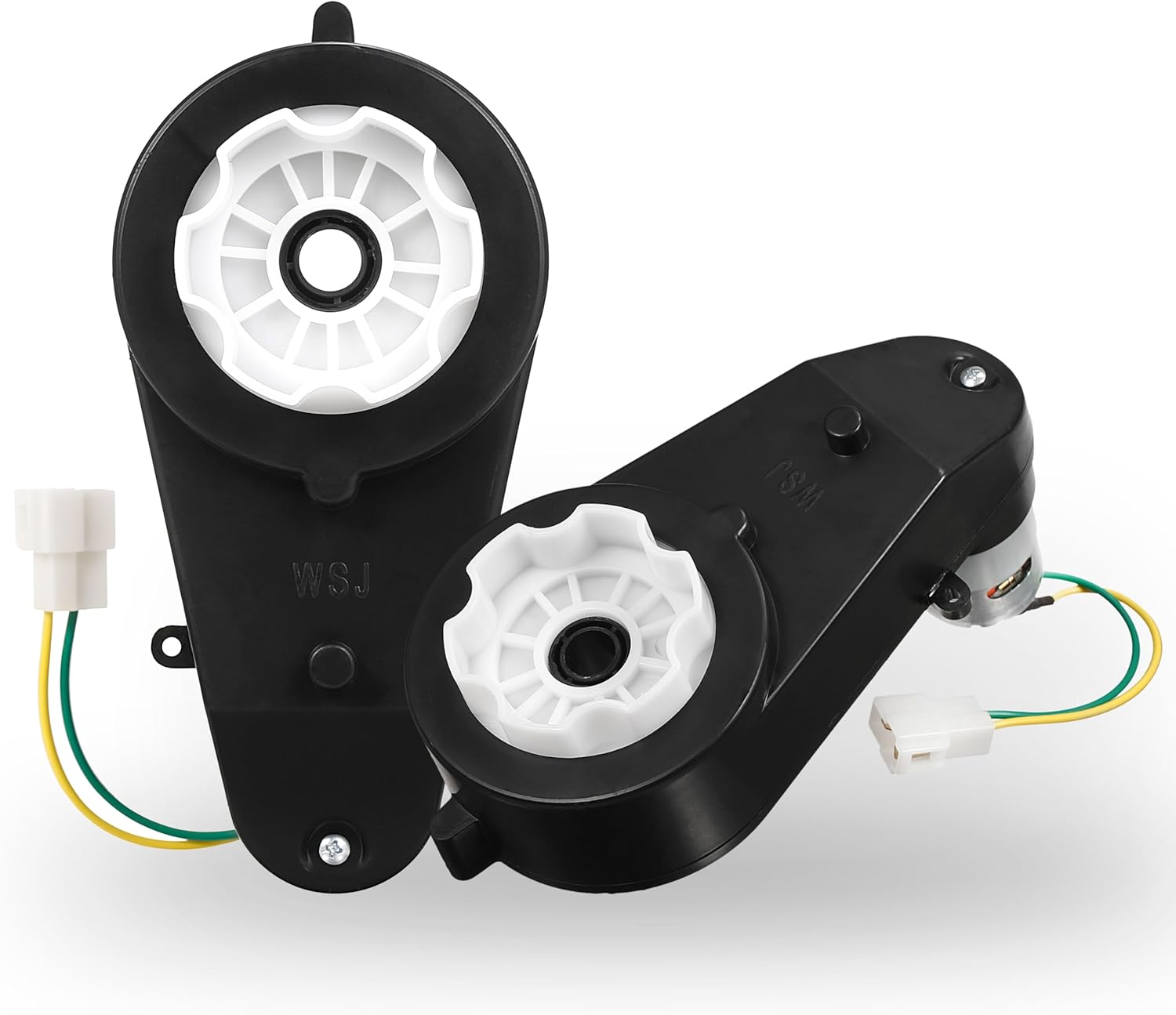 2Pcs 24V 40000RPM Kids Ride On Car Gearbox Motor,24V Motor Gearbox Upgrade High Speed RS555 Drive Engine Match 24 Volt Kids Ride On Toys Car Motors