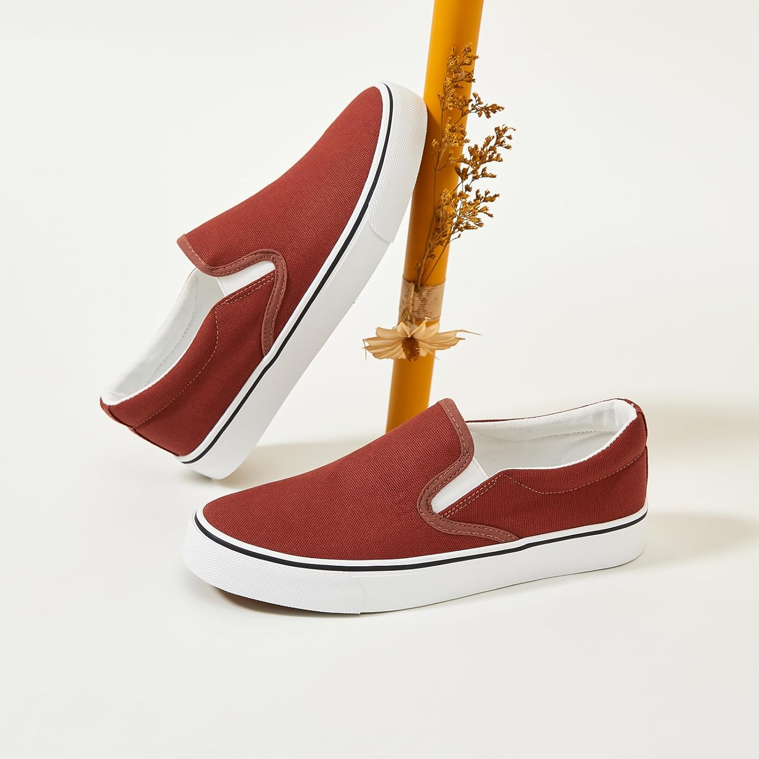 Women's Slip on Shoes Canvas Sneakers Loafers Non Slip Shoes Low Top Casual Shoes - Image 8