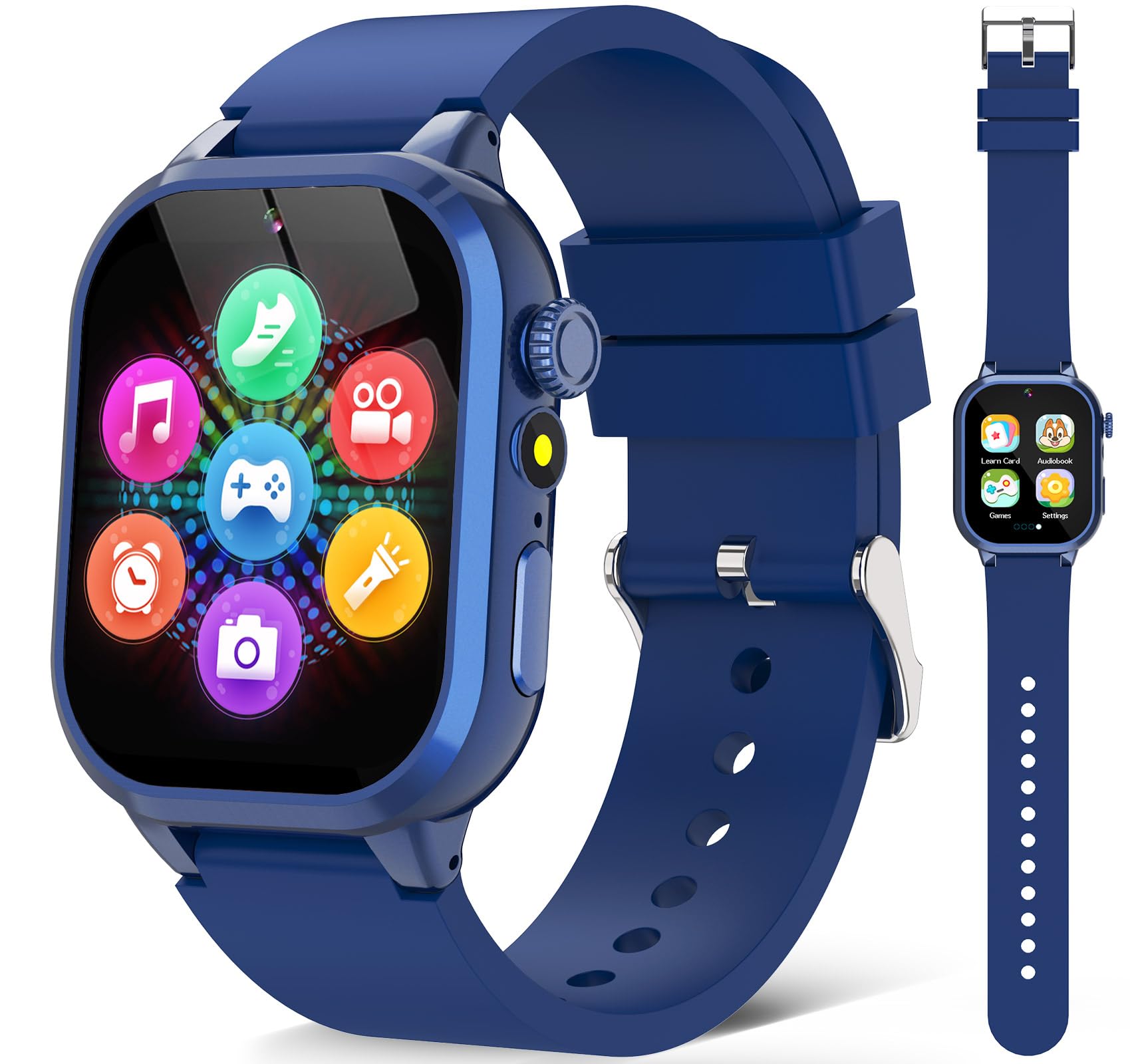 Photo 1 of Semloo Kids Smart Watches for Girls Boys Toys Ages 4-12 with 30+ Games Video Recorder Music Alarm Clock Learning Card HD Touchscreen 4 5 6 7 8 Year Olds Birthday Gift