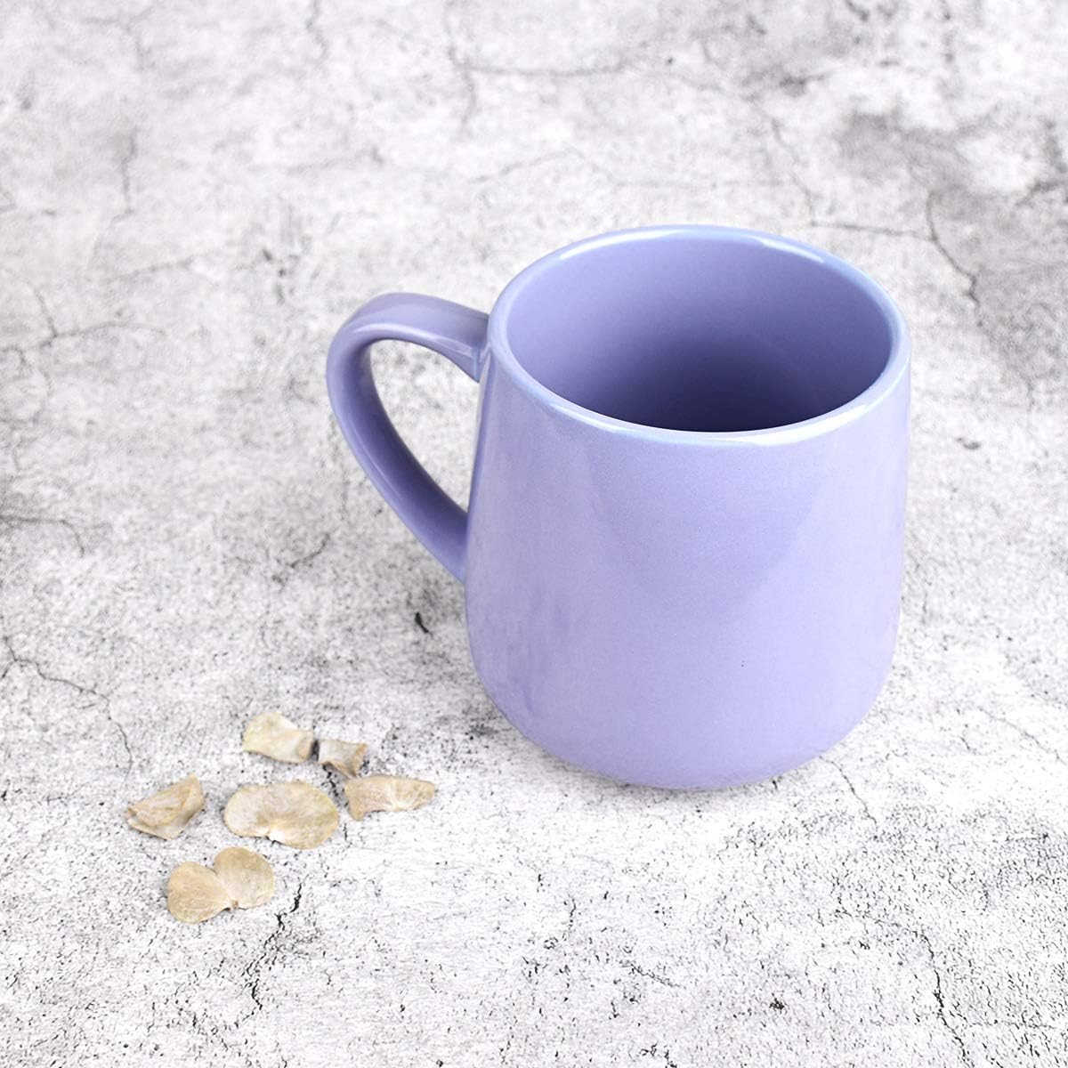 Bosmarlin Large Glossy Ceramic Coffee Mug, Tea Cup for Office and Home, 18 oz, Suitable for Dishwasher and Microwave, 1 Pack (Purple) - Image 2