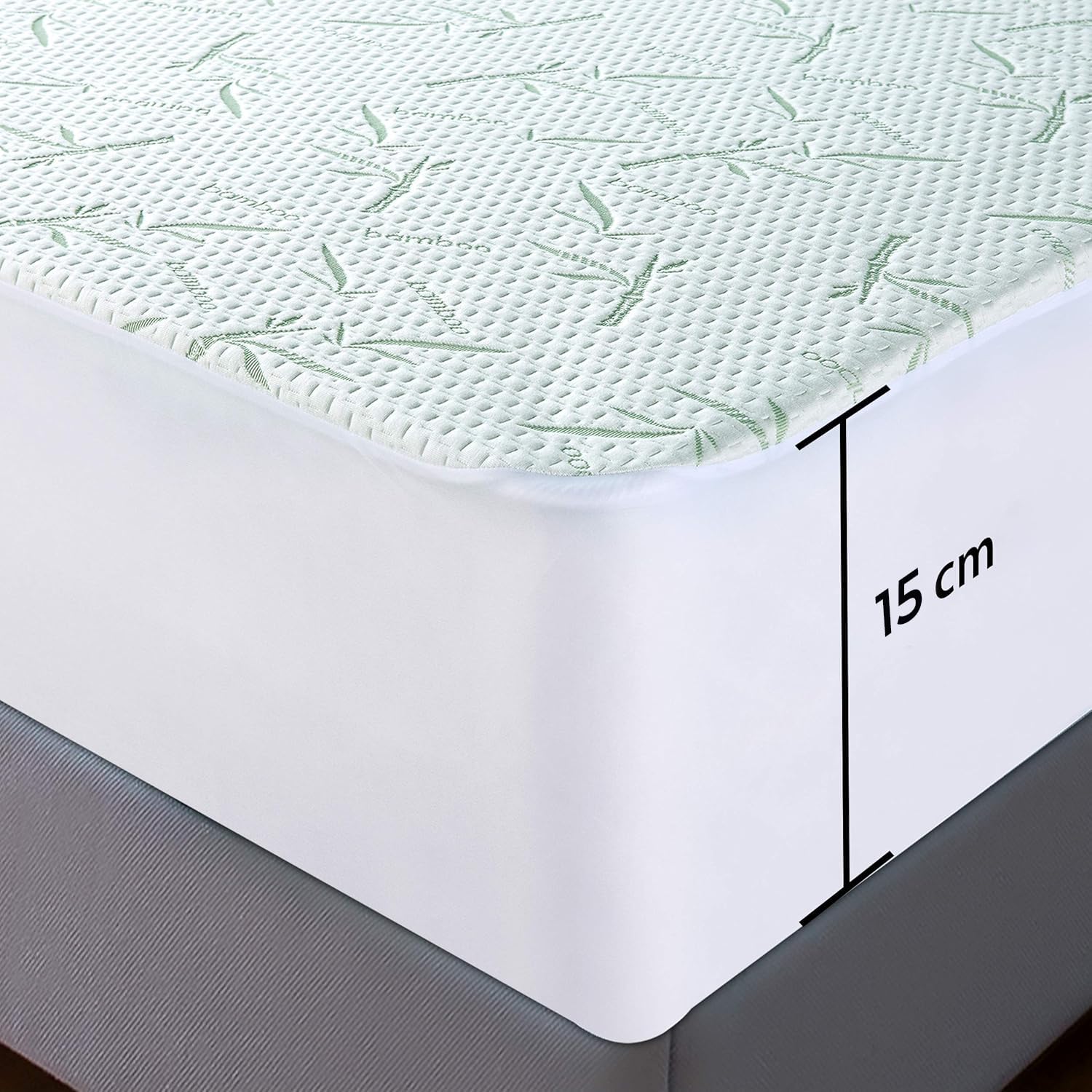 Utopia Bedding Coprimaterasso Lettino Impermeabile 60 x 120 x 15 cm, Certificato OEKO-TEX, Proteggi Materasso, Traspirante, Lavabile, Stile Montato Tutto Intorno Elastico